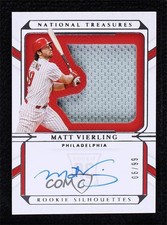 2022 Panini National Treasures 6/99 Matt Vierling #RSS-MV Auto 07o4