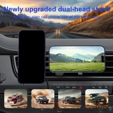 Universal Fit Car Vent Phone Mount Rack for Two Smartphones Strong Hold