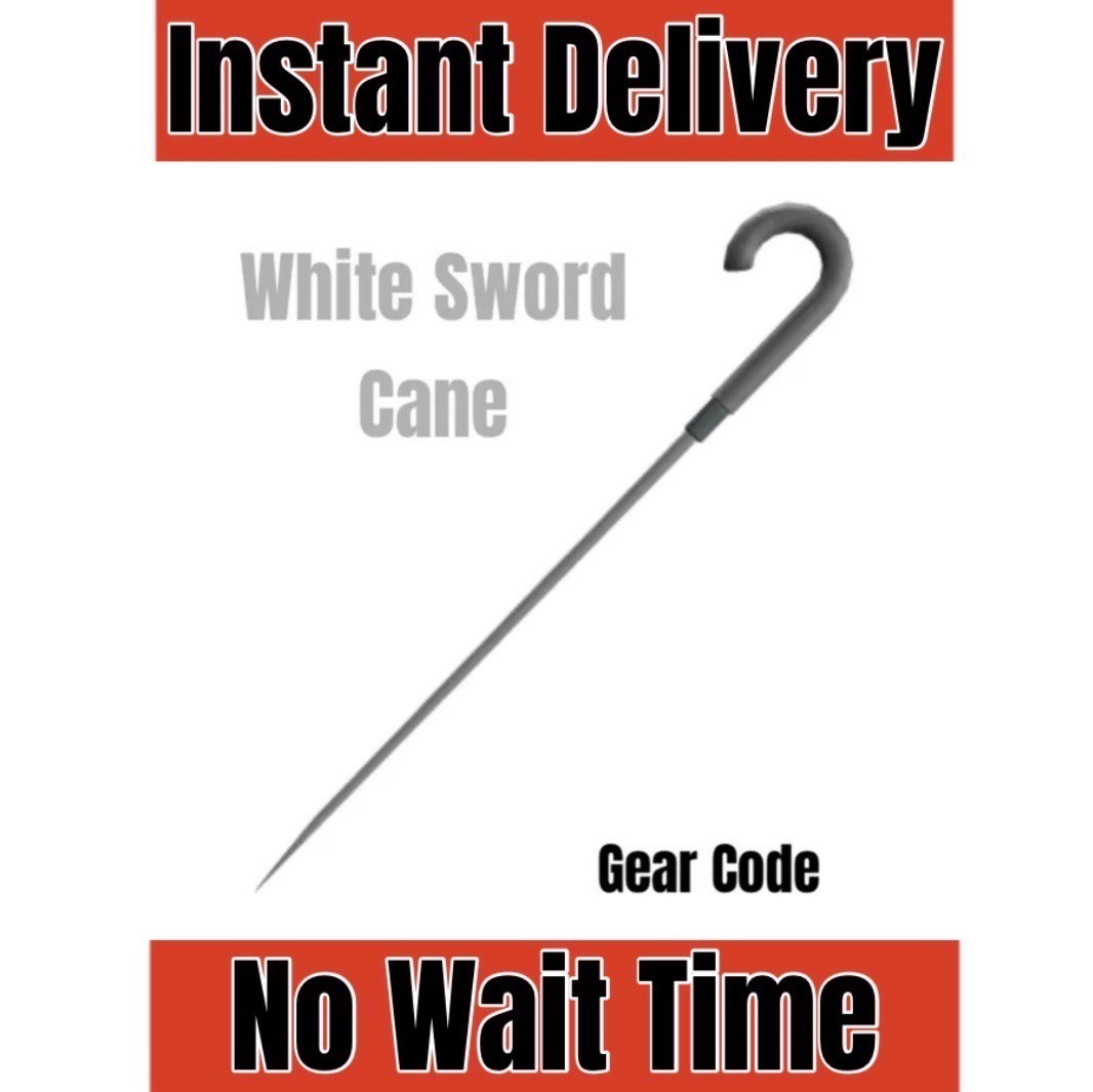 ROBLOX White Sword Cane Toy Code | Roblox Virtual Code |
