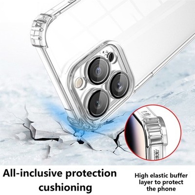 Clear Case for Phone 12 Shockproof Protective Bumper Skin Protector Case