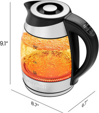 Electric Kettle with Temperature Control, 5 Presets LED Indicator Lights, Remova