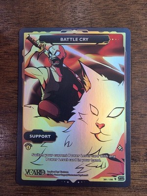 VCARD Rising Stars FULL ART Support - First Edition - Battle Cry 201 / 190