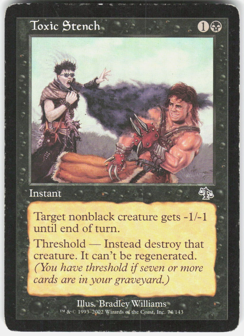 Toxic Stench 74 Common Judgment Magic: The Gathering Moderately Played