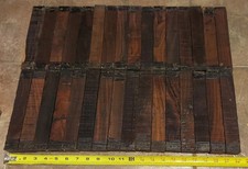 32 Cocobolo 1-1/4" x 1.25" x 8" Lumber Rosewood Turning Stock Cues Calls Scales