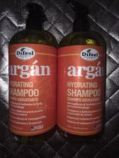 Difeel Argan Hydrating Shampoo 33.8 Fl Oz (JUMBO) Lot Of 2