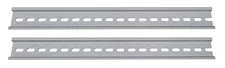 WatchfulEyE 2 Pieces DIN Rail Slotted Aluminum Alloy Oxidation Length 12 Inch...