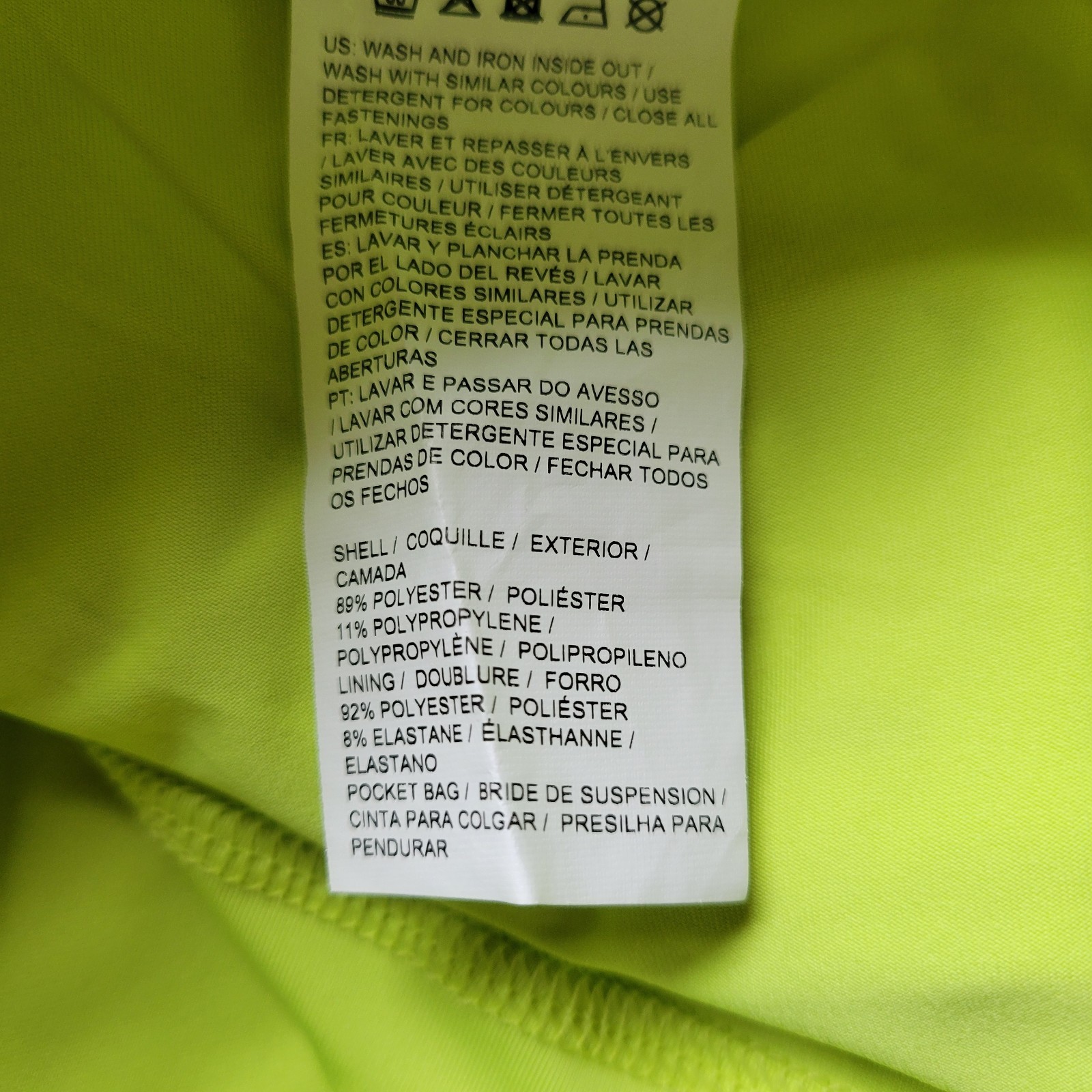 Puma Performance Golf Skirt Built In Shorts Side Zip Neon Green Women's Size 12 thumbnail 5