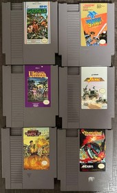 NES Game Lot (24) Authentic & Tested &ndash; Godzilla, Friday the 13th, Ultima