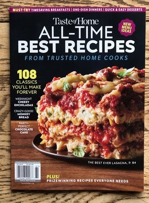 TASTE OF HOME ALL TIME BEST RECIPES 2026 delish food illustrated Cooks network 