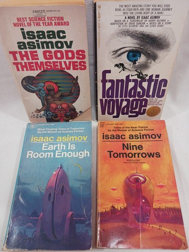 Isaac Asimov SF PB Book Lot Gods Themselves, Fantastic Voyage, Nine Tomorrows - Picture 1 of 24