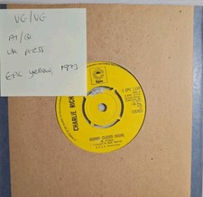 Charlie Rich Behind closed Doors Vinyl Record 7" VG/VG EPC 1539