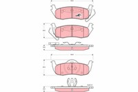 TRW BremsbelÄGe Bremsbelagsatz Hinten FüR Jeep Commander Grand Cherokee 3
