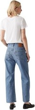 Levis 501 90s Ankle Jeans Light Blue Womens W32 L27 High Rise Str Leg Bnwt