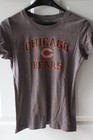 NFL Team Apparel Womens Chicago Bears Polycotton T-Shirt Gray and Orange Small — photo 1
