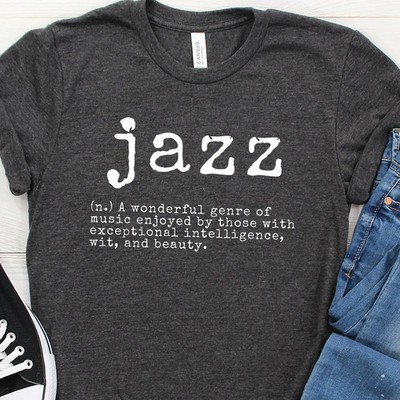 Jazz T-Shirt Vintage Retro Funny Jazz Lover Gift Unisex S-3XL