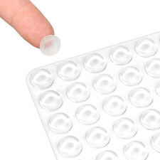 Silicone Cabinet Door Bumpers round 192Pcs Clear Rubber Bumpers Self Adhesive Fu