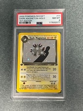 Pokemon Dark Magneton Holo Team Rocket 11/82 1st Edition PSA 8