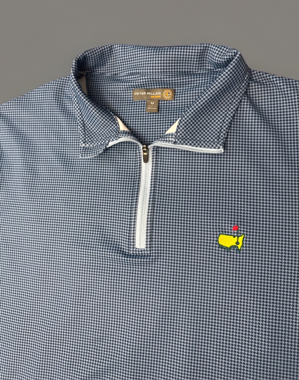 Peter Millar Masters Pullover Size Medium Blue Wi… - image 1