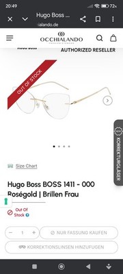 Brille Hugo Boss 1411 -000 Rosegold ,Damen,Neu