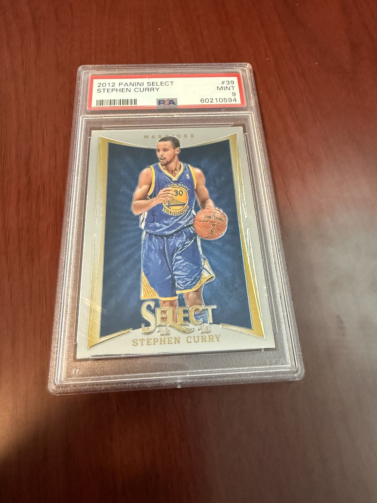 2012 Panini Select #39 Stephen Curry. PSA 9 MINT