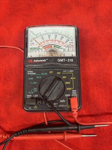GB INSTRUMENTS GMT-318 MULTIMETER ANALOG 500V (k39) | eBay