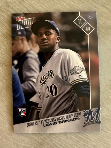 2017 Topps Now 241 Lewis Brinson