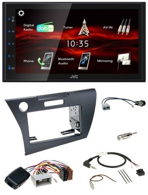 JVC USB Bluetooth Lenkrad DAB 2DIN Autoradio für Honda CR-Z 2010-2013