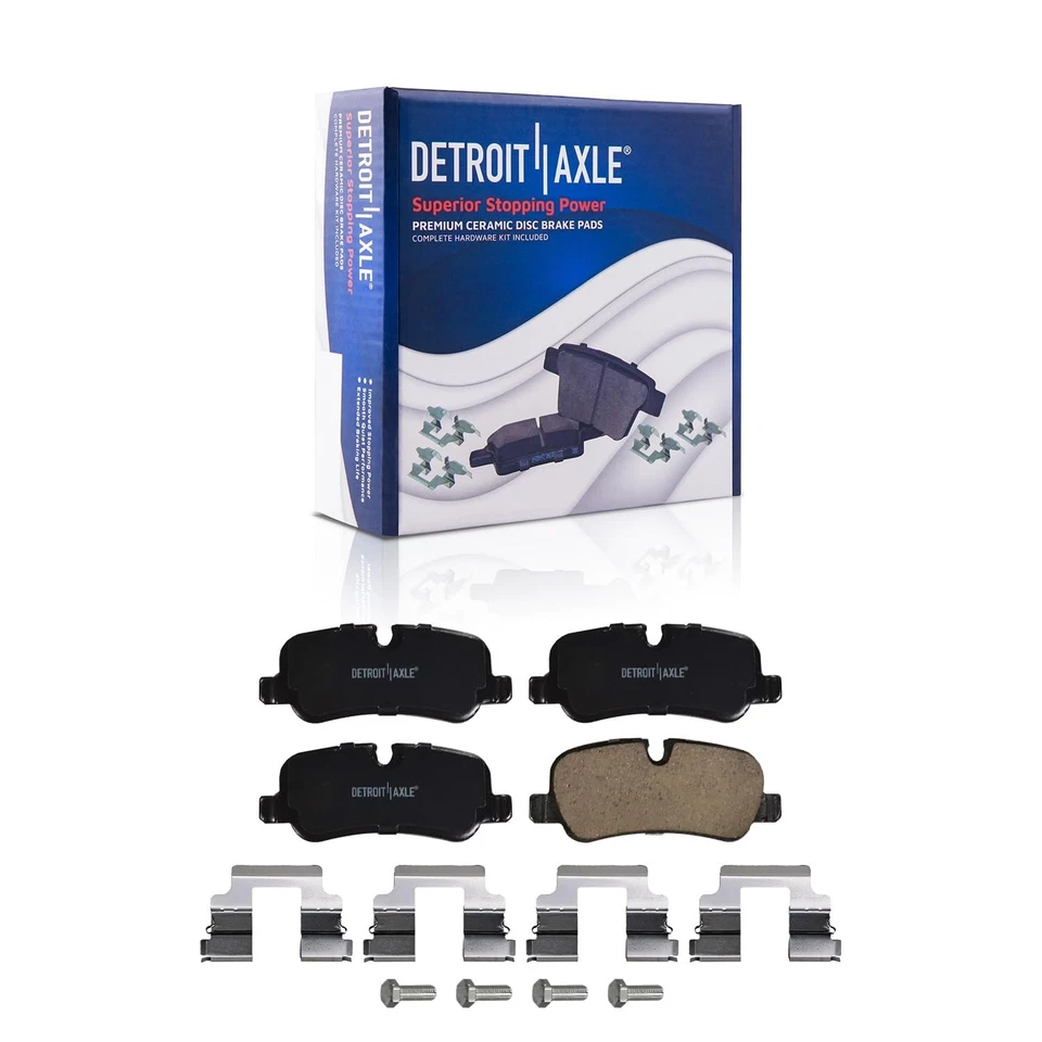 13.78 inch Rear Drilled Rotors Ceramic Brake Pads for LR3 LR4 Range Rover Sport - Image 4 of 4