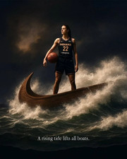 Caitlin Clark Indiana Fever Nike Rising Tide Concert Poster