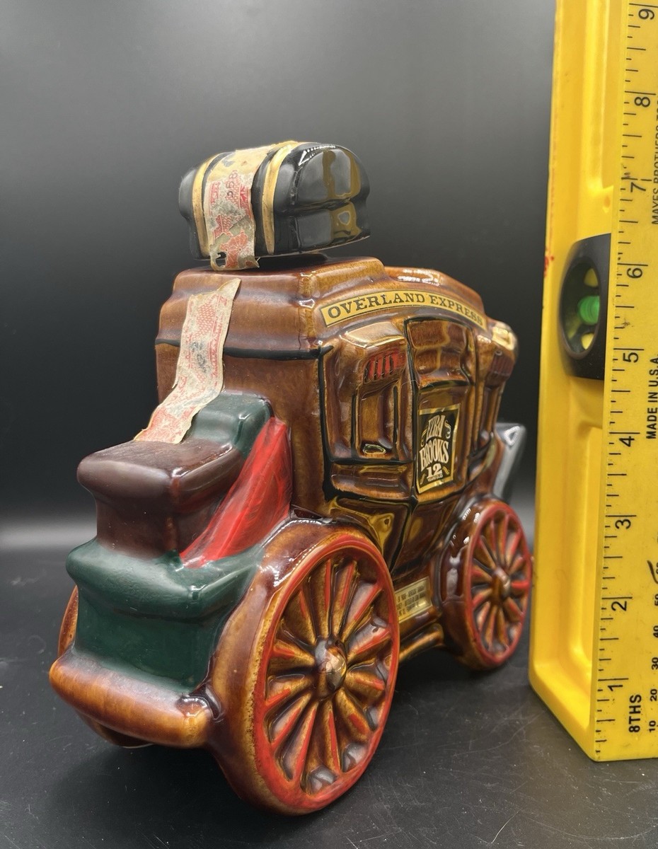 Vintage 1969 Ezra Brooks Overland Express Stagecoach Decanter 12