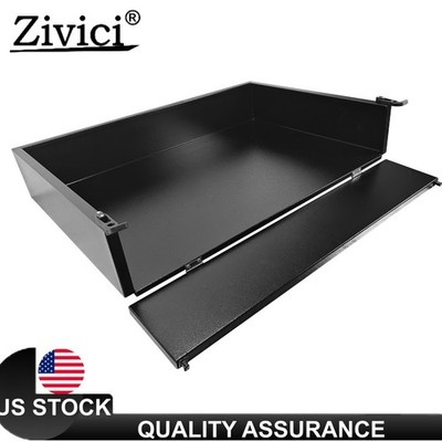 Golf Cart Black Steel Utility Bed Cargo Box For E-Z-GO, Yamaha, Club Car