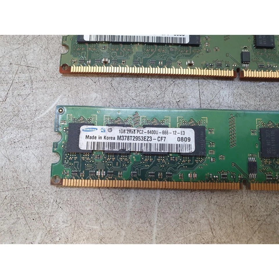 Lot of 2 Samsung M378T2953EZ3-CF7 Desktop Memory Module 2x 1GB DDR2 240-Pin CL6 - Image 3 of 4