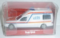 Herpa 044110 Mb E-Klasse W210 Binz Ktw Ambulance AuslandsrüCkholdienst 1:87 H0