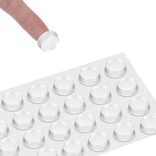 24 Pack Glass Table Top Anti Slip Pads 20mm 5mm Clear TableTop