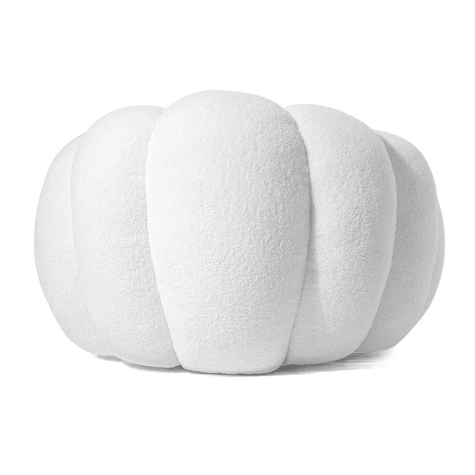 Fauteuil Design Coquillage "Bouclette" 98cm Blanc - Photo 4/4