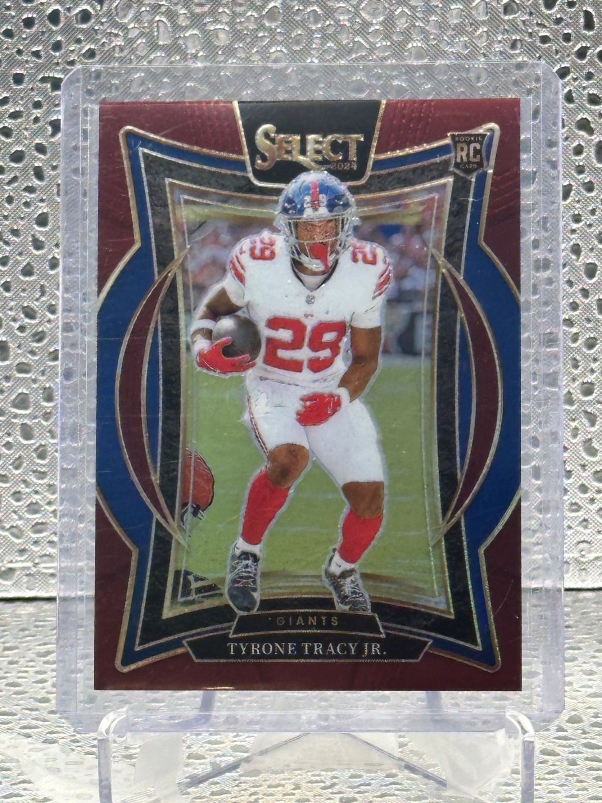 2024 Panini Select - Concourse Tyrone Tracy Jr. #61 Maroon Prizm /149 (RC)