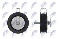 NTY Umlenk-/FüHrungsrolle Keilrippenriemen RNK-PL-024 Metall FüR Opel Insignia