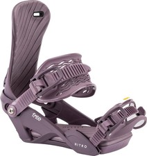 Nitro Fate Women's Snowboard Bindings, Ultra Black, Small/Medium MY26