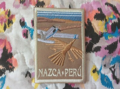 Patch Nazca Lines Peru South America Geoglyphs Souvenir