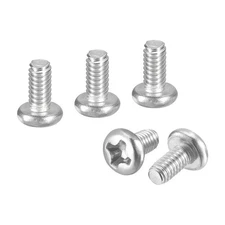 M2.5-0.45x5 Pan Head Machine Screws - 60pcs - 304 Stainless Steel -Silver