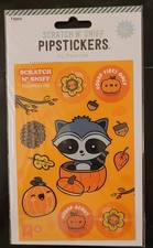 Scratch Sniff Stickers Sheet NIP Pipsticks Pumpkin Pie scent