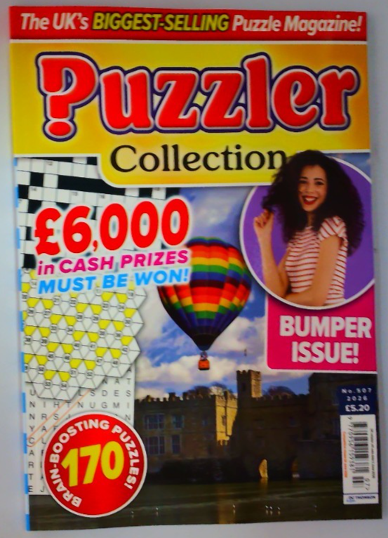 Puzzler Collection magazine #507 2026 Bumper issue! 170 puzzles
