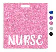 Nurse Badge Buddy Card Nursing Accessories Glitter Horizontal Badge ID Tags