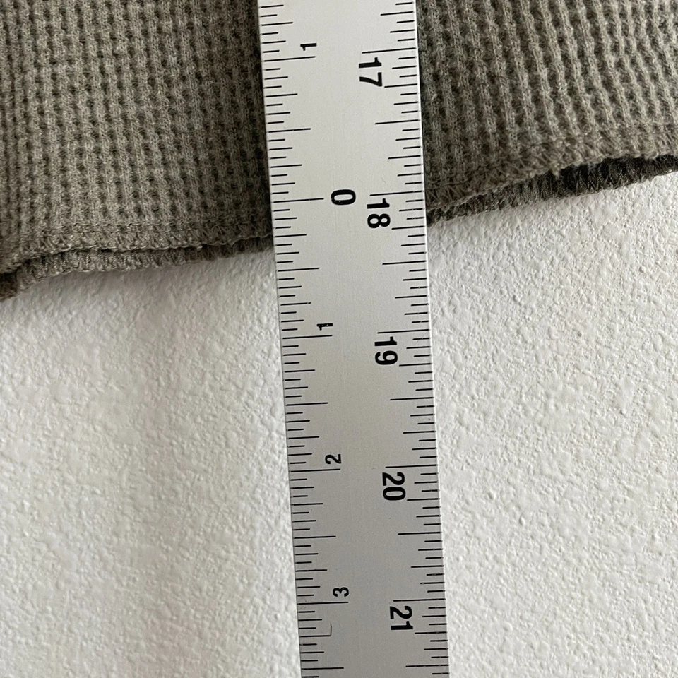 Camiseta sin mangas vintage años 90 para mujer M verde recortada gofre tejido térmico indie grunge Foto 4 de 4