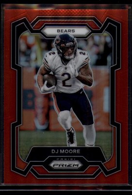 2023 Panini Prizm #47 DJ Moore Retail Red SSP Chicago Bears