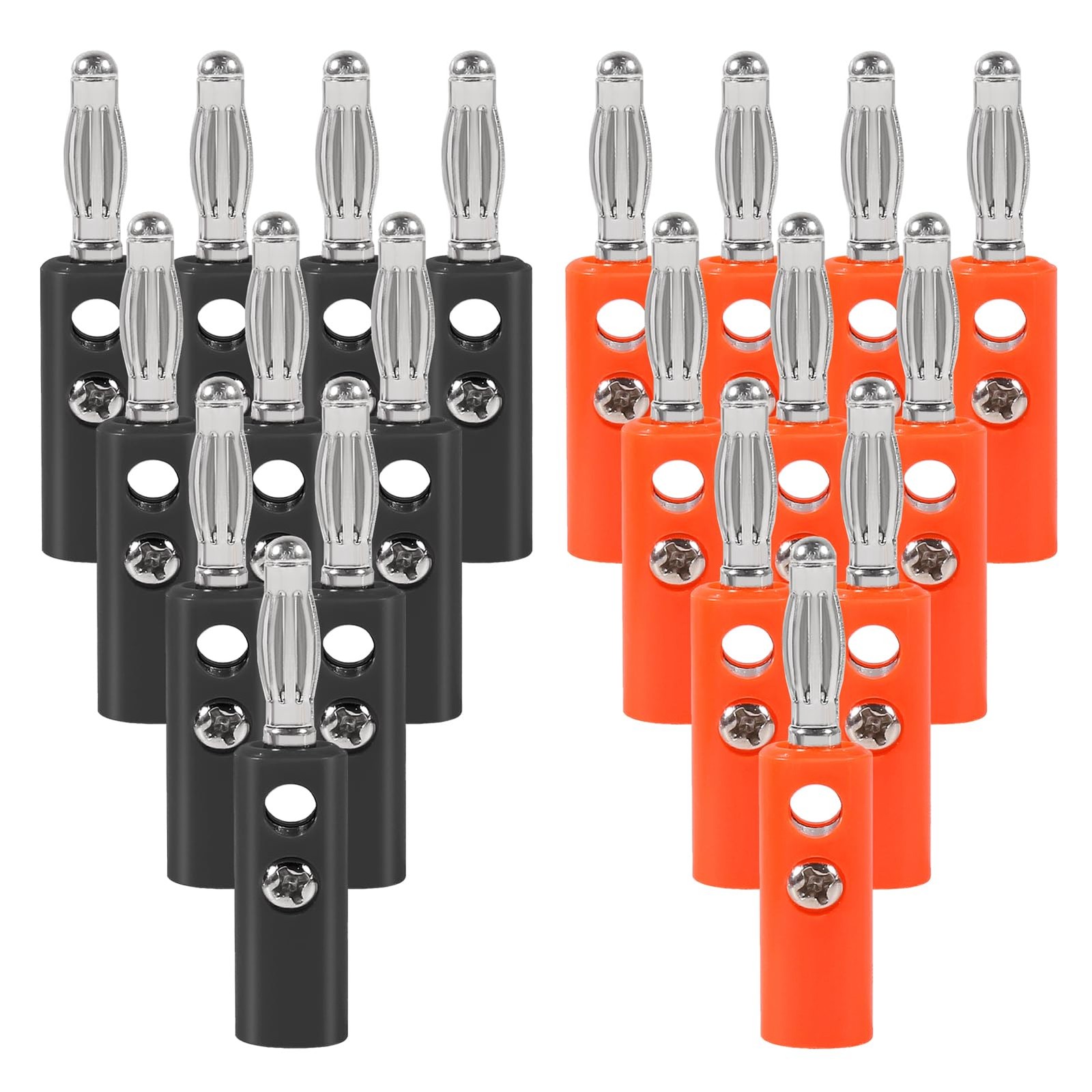 20x 4mm Banana Plugs for Speaker Wire Audio Connection