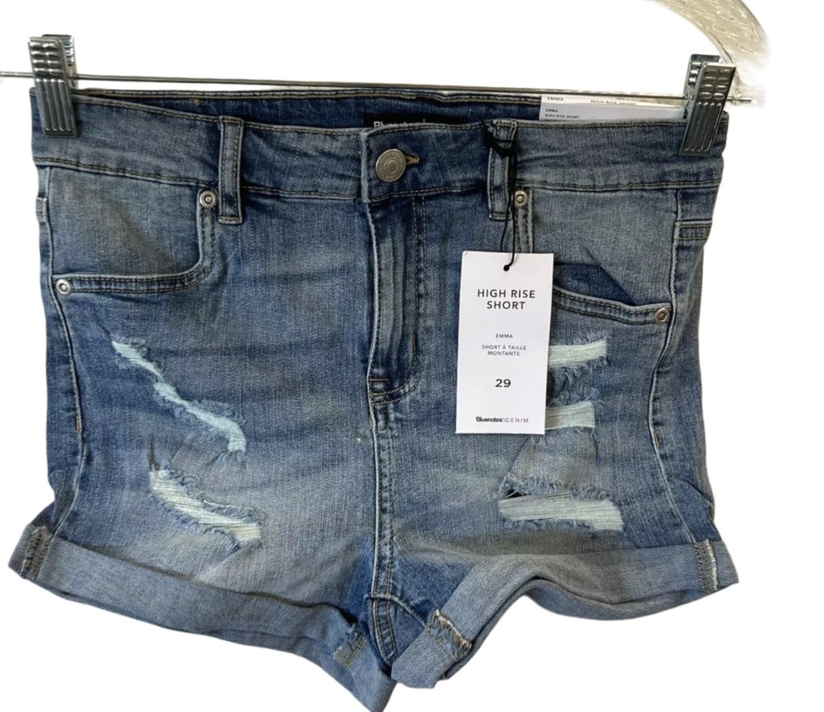 Bluenotes Denim Women's High Rise Emma Shorts Size 29 stonewashed