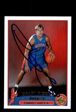 Signed Basketball Card Auto Darko Milicic 2003-04 Topps #222 Detroit Pistons