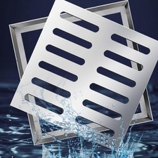 Stainless Steel Drain Grate Floor Cover for Garden Garage and Patio Use