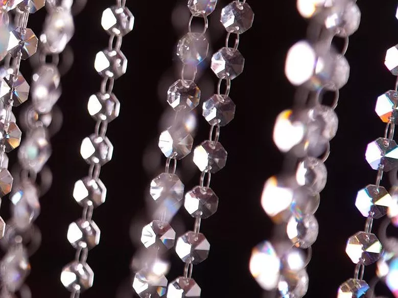 Glass shop crystal garland